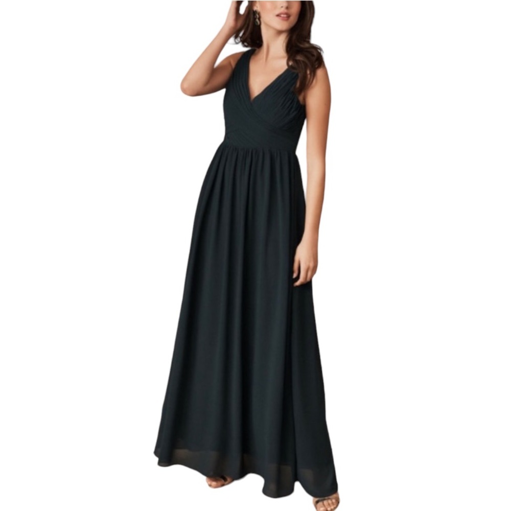 BHLDN Dark Green Corsa Dress Size X-Small